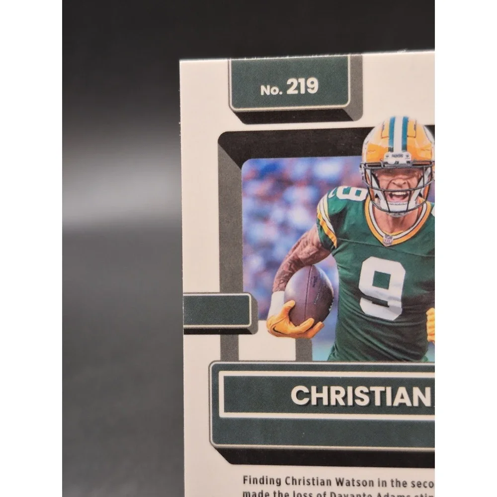2022 Donruss Optic Christian Watson #219 Pink Prizm Rated Rookie (RC) Packers